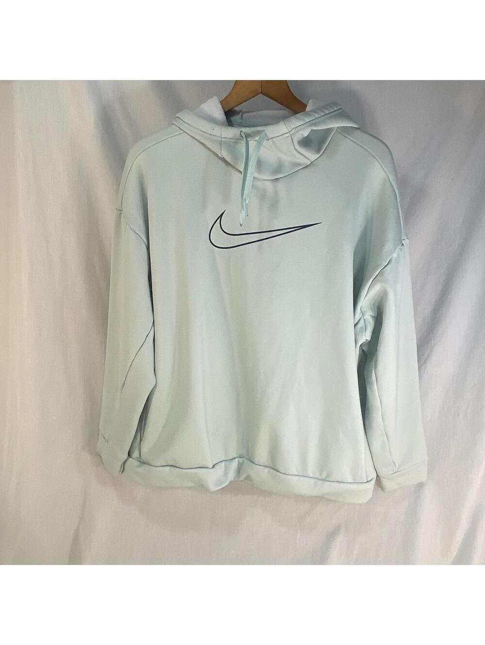 Nike Therma-FIT pullover hoodie aqua teal size XL